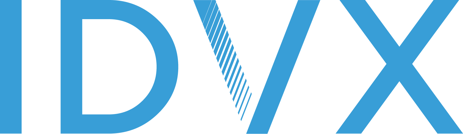 product logo idvx blue